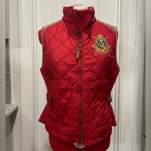 Ralph Lauren Sport Red Vest. Size large with adjustable sides.